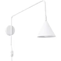 Sollux Applique NOX blanc 1xE14 10W acier 30x61x14cm