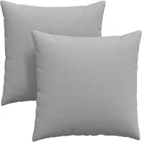 vidaXL Coussins de canapé 2 pcs Gris 80 x 80 cm tissu