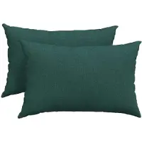 vidaXL Coussins de canapé 2 pcs Vert foncé 60 x 40 cm tissu