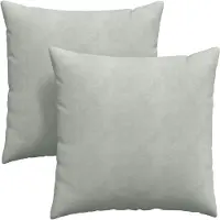 vidaXL Coussins de canapé 2 pcs Gris clair 80 x 80 cm