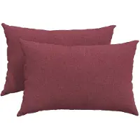 vidaXL Coussins de canapé 2 pcs Bordeaux 60 x 40 cm tissu