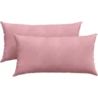 vidaXL Coussins de canapé 2 pcs Rose 80 x 40 cm