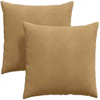 vidaXL Coussins de canapé 2 pcs Marron 80 x 80 cm