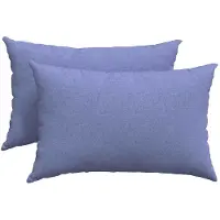 vidaXL Coussins de canapé, lot de 2, bleu jean, 60 x 40 cm, tissu