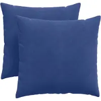 vidaXL Coussins de canapé 2 pcs Bleu police 45 x 45 cm