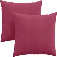 vidaXL Coussins de canapé 2 pcs Bordeaux 60 x 60 cm