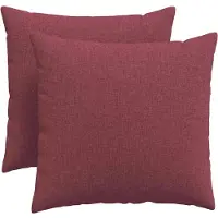 vidaXL Coussins de canapé 2 pcs Bordeaux 50 x 50 cm tissu