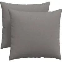 vidaXL Coussins de canapé 2 pcs Taupe 50 x 50 cm tissu