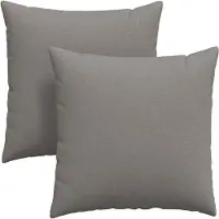 vidaXL Coussins de canapé 2 pcs Taupe 60 x 60 cm tissu