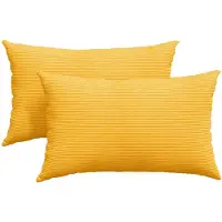 vidaXL Coussins de canapé 2 pcs Jaune clair 50 x 30 cm