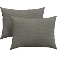vidaXL Coussins de canapé 2 pcs Gris clair 70 x 50 cm