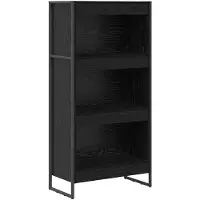 vidaXL Bibliothèque Chêne noir 80 x 30 x 155 cm Bois d'ingénierie