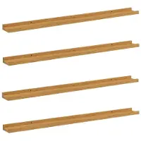 vidaXL Étagères Murales 4 pcs Beige 100 x 9 x 3 cm Bois d'ingénierie