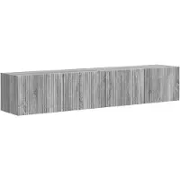 vidaXL Meuble TV , 2 pièces, gris Sonoma, 78,5 x 31 x 29,5 cm