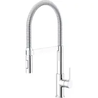 Lenz Mitigeur d'évier levier Mitigeur d'évier avec bras flexible Mitigeur d'évier avec douche ALUNA chrome 46070502