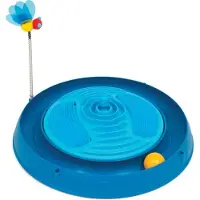 Catit Play Circuit Ball Toy With Catnip Massager Bleu