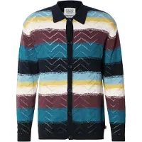 Scotch & Soda Vestes en maille marine / pétrole / baie / blanc