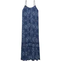 Superdry Cami Sleeveless Long Dress Bleu S Femme