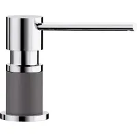 BLANCO LATO Distributeur de produit à vaisselle look SILGRANIT bicolore gris roche/chrome