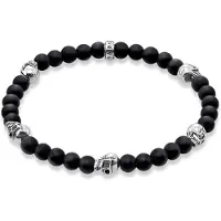 Thomas Sabo Bracelet tête de mort, (19 cm, Argent)