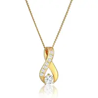 Elli PREMIUM Chaîne 'Infinity' or / transparent