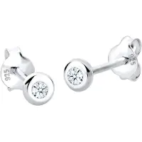 Elli DIAMONDS Boucles d'oreilles blanc