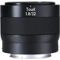 Zeiss Touit 32mm, f/1.8 (Sony E, APS-C / DX), Objectif, Noir