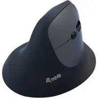 Equip Souris ergonomique DM, 2,4 GHz + Bluetooth, 6 boutons, pour droitier, noire. (Modèle : 245120)