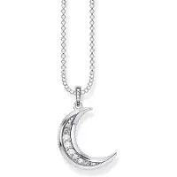 Thomas Sabo Collier Royalty Moon, (Argent sterling 925, Noirci)