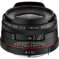 Pentax 15mm F4 ED AL Limited Noir HD DA