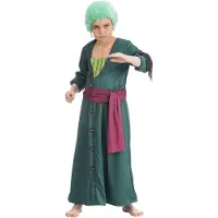 Rubies Déguisement Zoro One Piece enfant - CHAKS - Modèle Zoro - Vert - Costume sous licence officielle