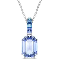 Swarovski Millenia Collier coupe octogonale bleu, (Métal , 75 cm)