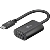 Pro USB / VGA Adaptateur [1x USB-C? mâle - 1x VGA femelle] noir