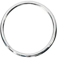 Wedo Anneaux porte-clés en métal, Argent