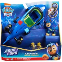 Paw Patrol | Paw Patrol Aqua Pups véhicule poisson Piba + figurine Rocky 3+ - Aventure, Jouets, Sauvetage