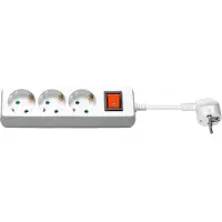 Microconnect Prise Schuko 3 voies 3M Blanc (GRU0033WS)