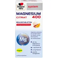 Queisser Pharma GmbH & Co. KG Doppelherz system MAGNESIUM 400 CITRATE, 24 comprimés