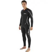 Seac Sub M.lungo Invidia 3 Mm Freediving Wetsuit Noir XL Homme