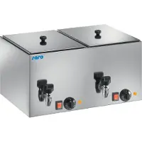 Saro Chauffe-saucisses avec robinet | Grille incluse | Acier inoxydable