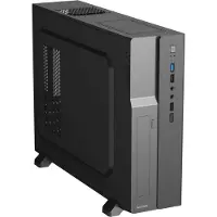 1STCOOL skříň COMPACT 1, Micro Tower, AU, USB 3.0, USB-C, CR, 1x 80mm Fan, černá (mATX, Mini-ITX), Boîtier PC, Noir
