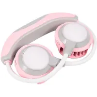 Generique Mini ventilateur de cou LED coloré Portable, double refroidissement, USB, livraison directe