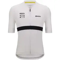 Santini Pirelli Short Sleeve Jersey Blanc L Homme