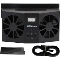 WUDDING Ventilateur solaire portatif de voiture de mini voiture QP9759