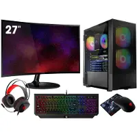 VIST PC Gaming Ryzen 7 5700G - RAM 16Go - RX VEGA8 - SSD 1To M.2 - WIFI - LCD 27 - Windows 11 Pro