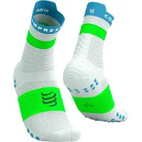 Compressport Chaussettes Pro Racing v4.0 Run High blanc vert, Taille Taille 3