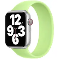 Apple Bracelet Boucle unique en Silicone pour Watch | 44/45/46/49 mm - Taille 3 - Sprout Green