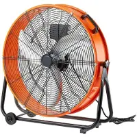 DUOKU Ventilateur à Tambour Industriel--0,6 m-Haute Vitesse-Utilisation Commerciale-Vitesse Variable Continu-8900 CFM