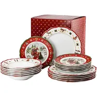 Hutschenreuther Set 18-tlg. Happy Wintertime H. Wintertime Red 02488-727471-28421