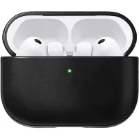 Nomad Modern Cuir Coque AirPods Pro 3 – Conçu spécifiquement pour les AirPods Pro (3ème génération) – Fournit un port USB-C accessible – Fabriqué avec du cuir de haute qualité - Noir