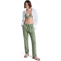 Roxy Pantalon cargo pour femme « On the Seashore » vert huile : taille L